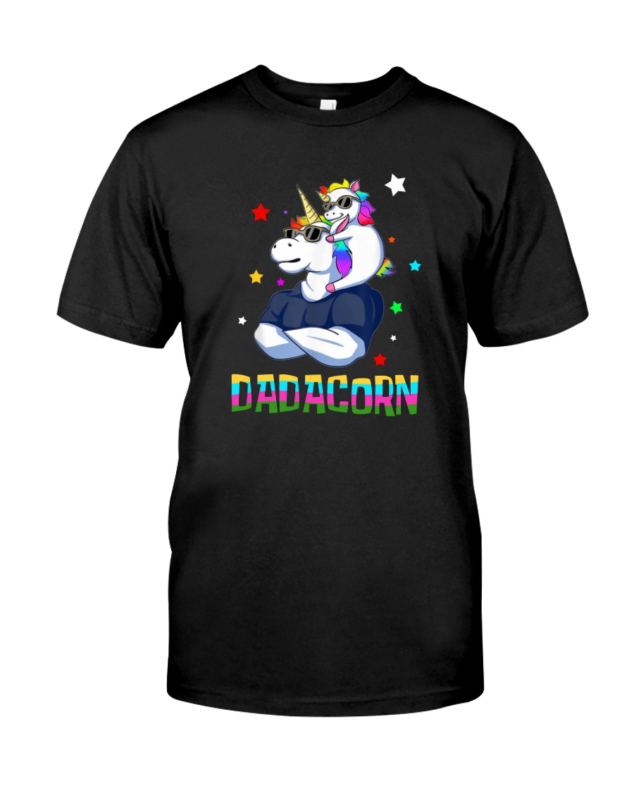 DADACORN FUNNY UNICORN DAD Classic T-Shirt