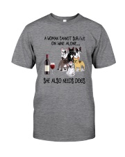 SHE ALSO NEEDS FRENCHIES Classic T-Shirt front