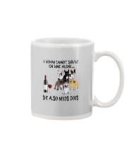 SHE ALSO NEEDS FRENCHIES Mug tile