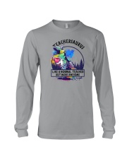 TEACHERSAURUS LIKE A NORMAL TEACHER Long Sleeve Tee tile