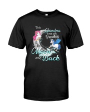 GRANDMA LOVES HER GRANDKIDS TO THE MOON AND BACK Classic T-Shirt front