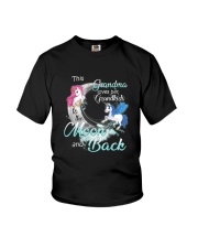 GRANDMA LOVES HER GRANDKIDS TO THE MOON AND BACK Youth T-Shirt thumbnail