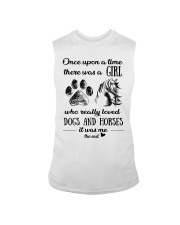 A GIRL WHO REALLY LOVED DOGS AND HORSES Sleeveless Tee thumbnail