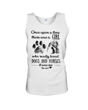 A GIRL WHO REALLY LOVED DOGS AND HORSES Unisex Tank thumbnail