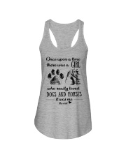 A GIRL WHO REALLY LOVED DOGS AND HORSES Ladies Flowy Tank thumbnail