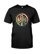 PEACE LOVE HIPPIE Classic T-Shirt front
