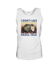 I DON'T LIKE SMALL TALK Unisex Tank tile