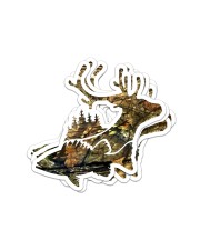 FISH DEER Sticker - 4 pack (Vertical) front