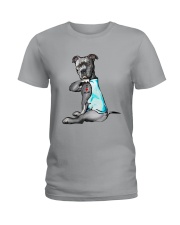 PIBULL LOVE MOM TATTOO Ladies T-Shirt thumbnail