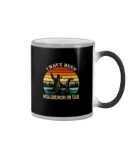 I HAVE BEEN SOCIAL DISTANCING FOR YEARS VINTAGE Color Changing Mug thumbnail