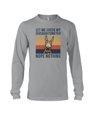 LET ME CHECK GIVEASHITOMETER Long Sleeve Tee tile