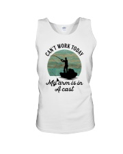 CAN'T WORK TODAY MY ARM IS IN A CAST Unisex Tank thumbnail