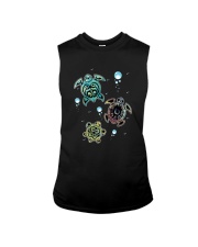 COLORFUL SEA TURTLES Sleeveless Tee tile