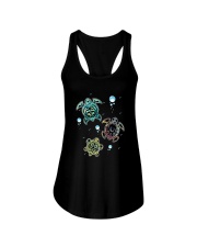 COLORFUL SEA TURTLES Ladies Flowy Tank tile