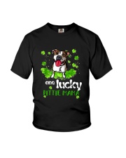 ONE LUCKY PITBULL MAMA Youth T-Shirt thumbnail