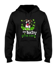 ONE LUCKY PITBULL MAMA Hooded Sweatshirt thumbnail
