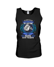 PAPA IS MY FAVORITE Unisex Tank thumbnail
