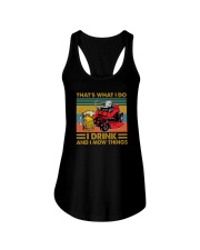 I DRINK AND I MOW THINGS Ladies Flowy Tank thumbnail