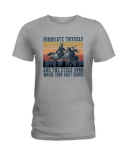 AND THE STEED UPON WHICH THOU DIDST ARRIVE Ladies T-Shirt thumbnail