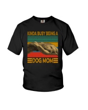 KINDA BUSY BEING A DOG MOM Youth T-Shirt thumbnail