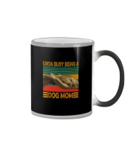 KINDA BUSY BEING A DOG MOM Color Changing Mug thumbnail