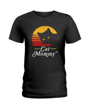 CAT MOMMY VINTAGE Ladies T-Shirt thumbnail