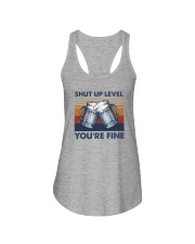 SHUT UP LIVE YOU'RE FINE Ladies Flowy Tank thumbnail