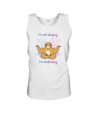 I'M NOT SLEEPING I'M MEDITATING Unisex Tank tile