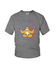I'M NOT SLEEPING I'M MEDITATING Youth T-Shirt tile