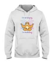 I'M NOT SLEEPING I'M MEDITATING Hooded Sweatshirt tile