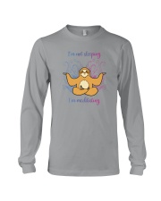I'M NOT SLEEPING I'M MEDITATING Long Sleeve Tee tile