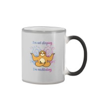 I'M NOT SLEEPING I'M MEDITATING Color Changing Mug tile