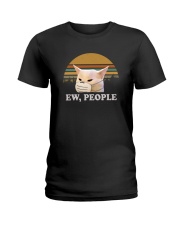 EW PEOPLE MEME CAT Ladies T-Shirt thumbnail