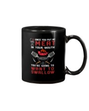 ONCE YOU PUT MY MEAT IN YOUR MOUTH Mug tile