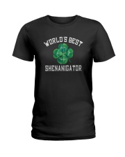 WORLD'S BEST SHENANIGATOR SHAMROCK Ladies T-Shirt thumbnail