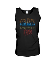 IT'S FINE I'M FINE EVERYTHING IS FINE Unisex Tank thumbnail