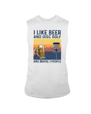 I LIKE BEER AND GOLF AND MAYBE THREE PEOPLE Sleeveless Tee tile