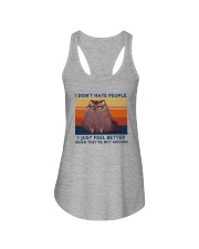I DON'T HATE PEOPLE Ladies Flowy Tank tile