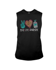 PEACE LOVE AND SANITIZE Sleeveless Tee thumbnail