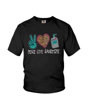 PEACE LOVE AND SANITIZE Youth T-Shirt thumbnail