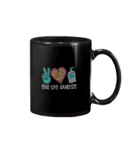 PEACE LOVE AND SANITIZE Mug thumbnail