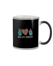 PEACE LOVE AND SANITIZE Color Changing Mug thumbnail