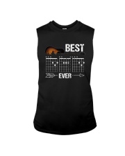 BEST GUITAR MUSIC NOTE DAD EVER 2 Sleeveless Tee tile