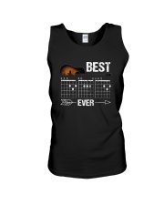 BEST GUITAR MUSIC NOTE DAD EVER 2 Unisex Tank tile