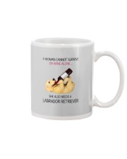 A WOMAN NEEDS WINE AND LADRADOR Mug thumbnail