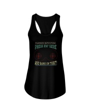 PRESS EM' HERE AND HAND ON TIGHT Ladies Flowy Tank tile