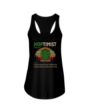 HOPTIMIST EVERYTHING IS BETTER A GOOD CRAFT BEER Ladies Flowy Tank tile
