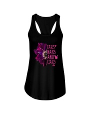 TATS NAPS AND CATS PURPLE ANEMONE FLOWER Ladies Flowy Tank thumbnail