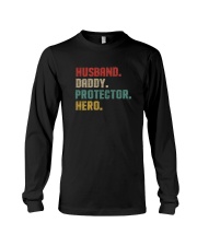 HUSBAND DADDY PROTECTOR HERO Long Sleeve Tee thumbnail
