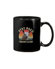 STAY BACK I CAN SPIT 15 FEET Mug tile